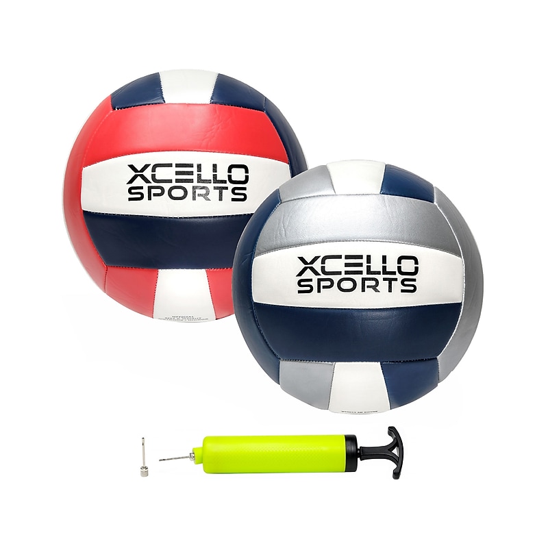 Xcello Sports Volleyballs, Assorted Colors, 2/Pack (XS-VB-2-ASST-2) image 1