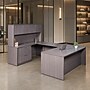 Boss Office Products 66" U-Shaped Desk with Lateral File and Hutch, Driftwood (GROUPA17-DW)~#|#~0615E10E-7D17-48A5-9A0D8D8551BC9D25_sc7
