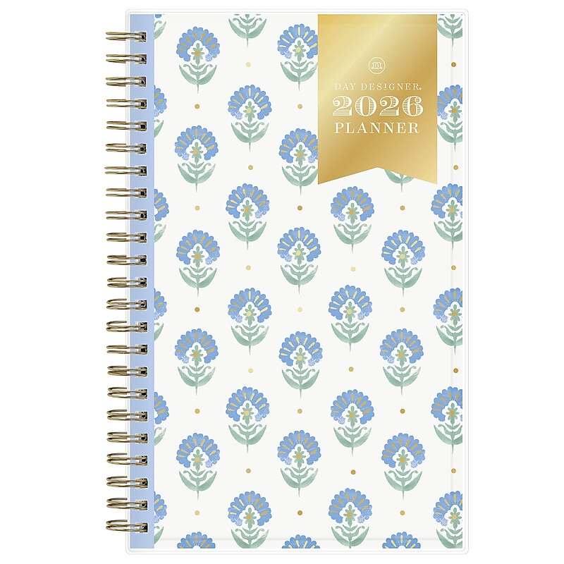 2026 Blue Sky Day Designer Tasha 8" x 5" Weekly & Monthly Personal Organizer, Plastic Cover (154657) image 1