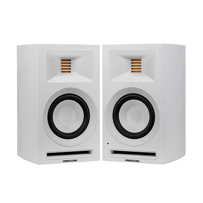 Fluance Ri71 Stereo Bluetooth Bookshelf Speakers with AMT Tweeters, White Ash (RI71WH) image 1