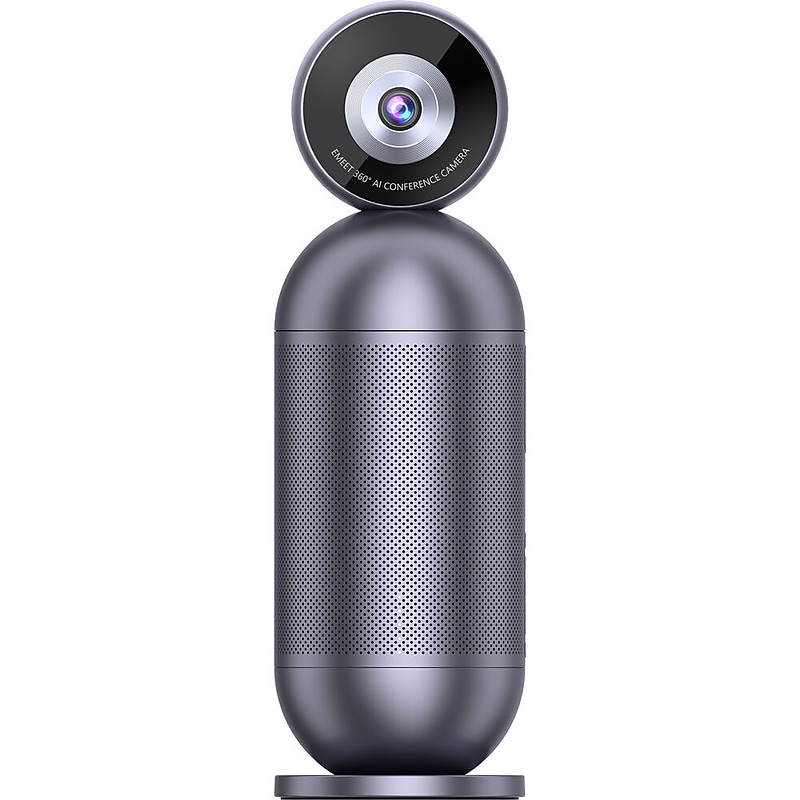 EMEET Meeting Capsule Pro 360° 4K HD 8MP Video Conferencing System, Tripod Mount, Gray (EMG1PB-LD) image 1
