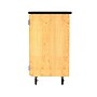 Diversified Woodcrafts 41.5" Mobile Tote Tray Storage Cabinet, Oak (4751K)~#|#~0630969A-1030-4BFC-BBB0984C861B0E4F_sc7