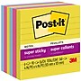 Post-it Super Sticky Notes, 4" x 4", Summer Joy Collection, Lined, 90 Sheets/Pad, 6 Pads/Pack (675-6SSJOY)~#|#~0638477C-33C5-40DB-8E65EB4422B7E63A_sc7