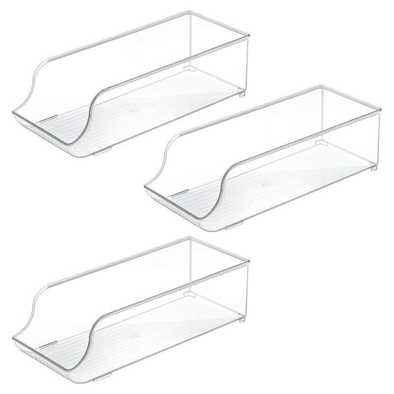 iDESIGN Plastic Refrigerator Bins, Clear, 3/Set (27896M3) image 1