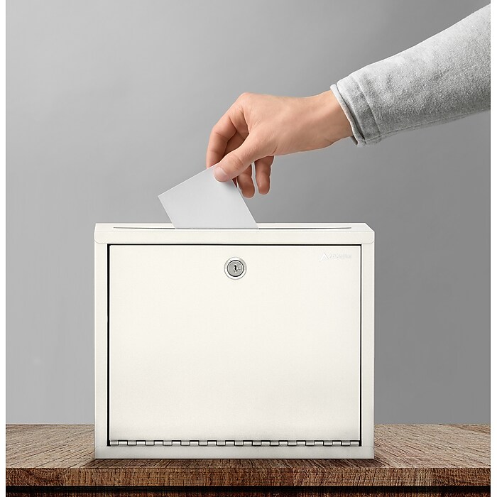 【新品】初心者向けファンボード　drop box AdirOffice Steel Multipurpose Drop Box Interoffice Mailbox, Large