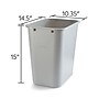 Coastwide Professional™ Indoor Trash Can Without Lid, Gray Soft Molded Plastic, 7 Gallon (CW56431)~#|#~064B215E-9845-49DB-9E94802CE37CBB9F_sc7