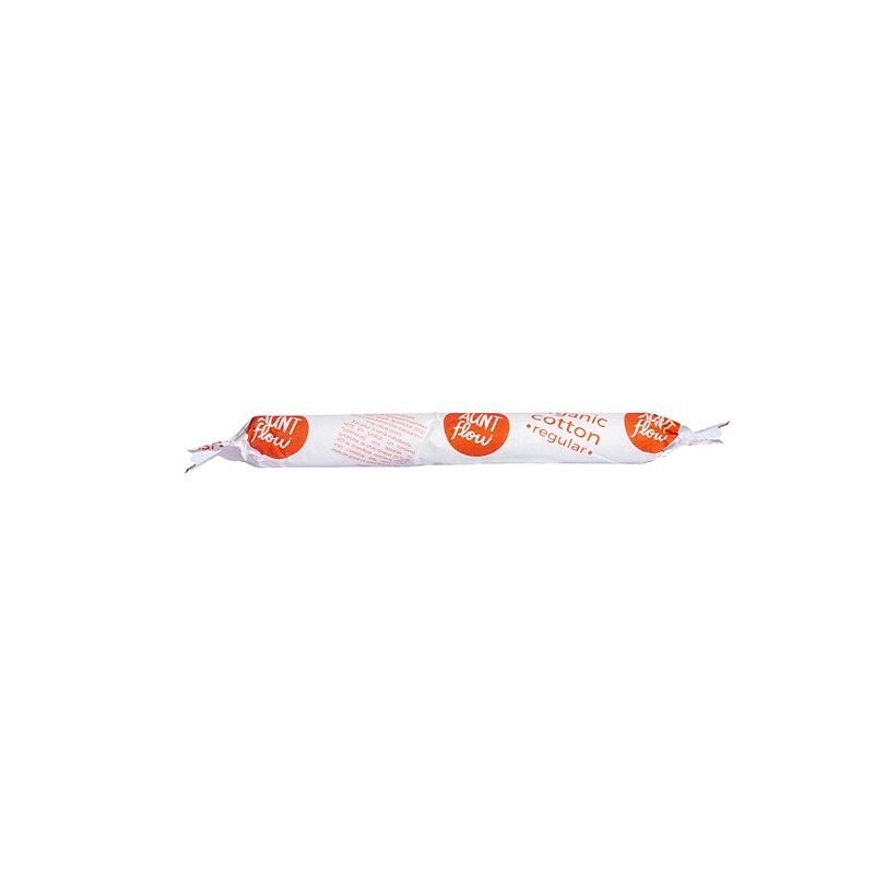 Aunt Flow Regular Absorbency Cotton Tampons, Cardboard Applicator, 500/Carton (AF-TAMP-APL-500) image 1