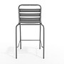 Flash Furniture Lila Indoor-Outdoor Restaurant Bar Height Stool with Slat Back, Silver (TLH015H)~#|#~06515C5D-18C7-4977-A68588B8A2DEDDAD_sc7