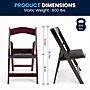 Flash Furniture HERCULES™ Vinyl Armless Folding Chair, Red Mahogany, 4/Pack~#|#~06556632-A4D3-4B0E-B6501EAE41A8D31A_sc7