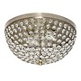 Lalia Home 13" Classix Crystal Glam Two Light Dome Shaped LED Flush Mount Ceiling Fixture, Antique Brass (LHM-2000-AB)~#|#~0655D736-9929-4085-BC50A137799D44D9_sc7