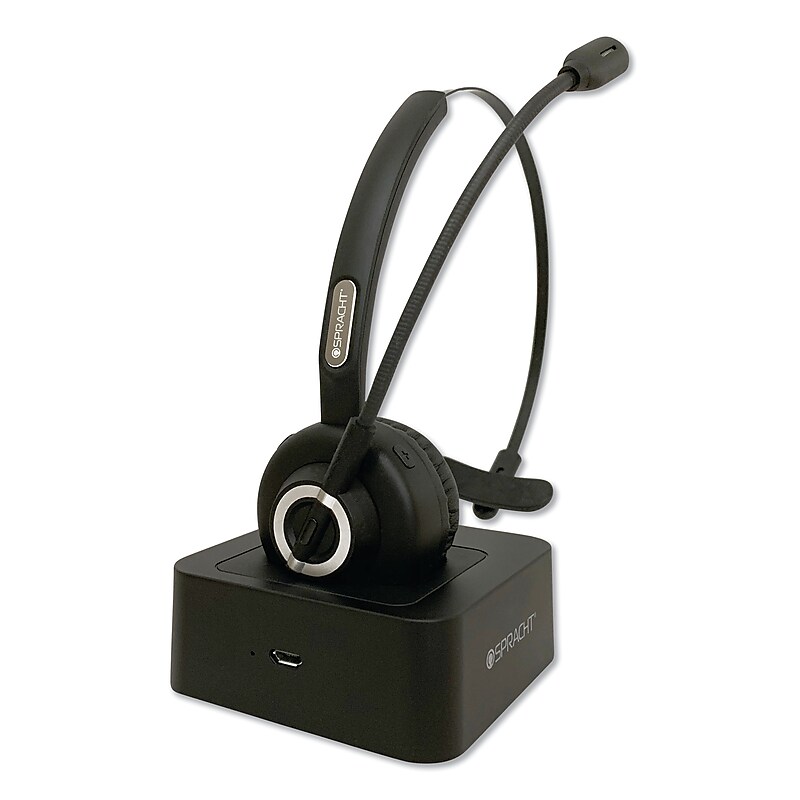 Spracht ZuM BT Mobile Office Monaural Over The Head Headset, Black (SPTZUMBT) image 1