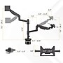 Mount-It! Monitor and Laptop Pole Desk Mount with Gas Spring Arms for 49" Monitors and 17.3" Laptops, Black (MI-12008)~#|#~0656CD54-BD0F-4FEB-AB2D3D6CABA47B69_sc7