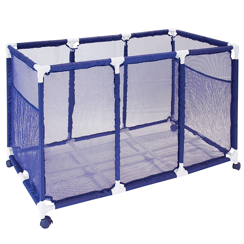 Pool Bins Pool Storage Mesh Rolling Organizer, 15.5-cu. ft., Blue (PBFT-1525) image 1