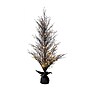 Nearly Natural 5' Pre-Lit Halloween Black Twig Artificial Fall Tree in Burlap Planter with 85 Warm White LED Lights (T4728)~#|#~065FCB79-AA71-48D7-823AB3324F34F13F_sc7