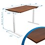 Mount-It! 55"W Electric Adjustable Standing Desk, Brown/White (MI-18068)~#|#~065FF854-BE1C-489F-BA5CEFAED43E7427_sc7