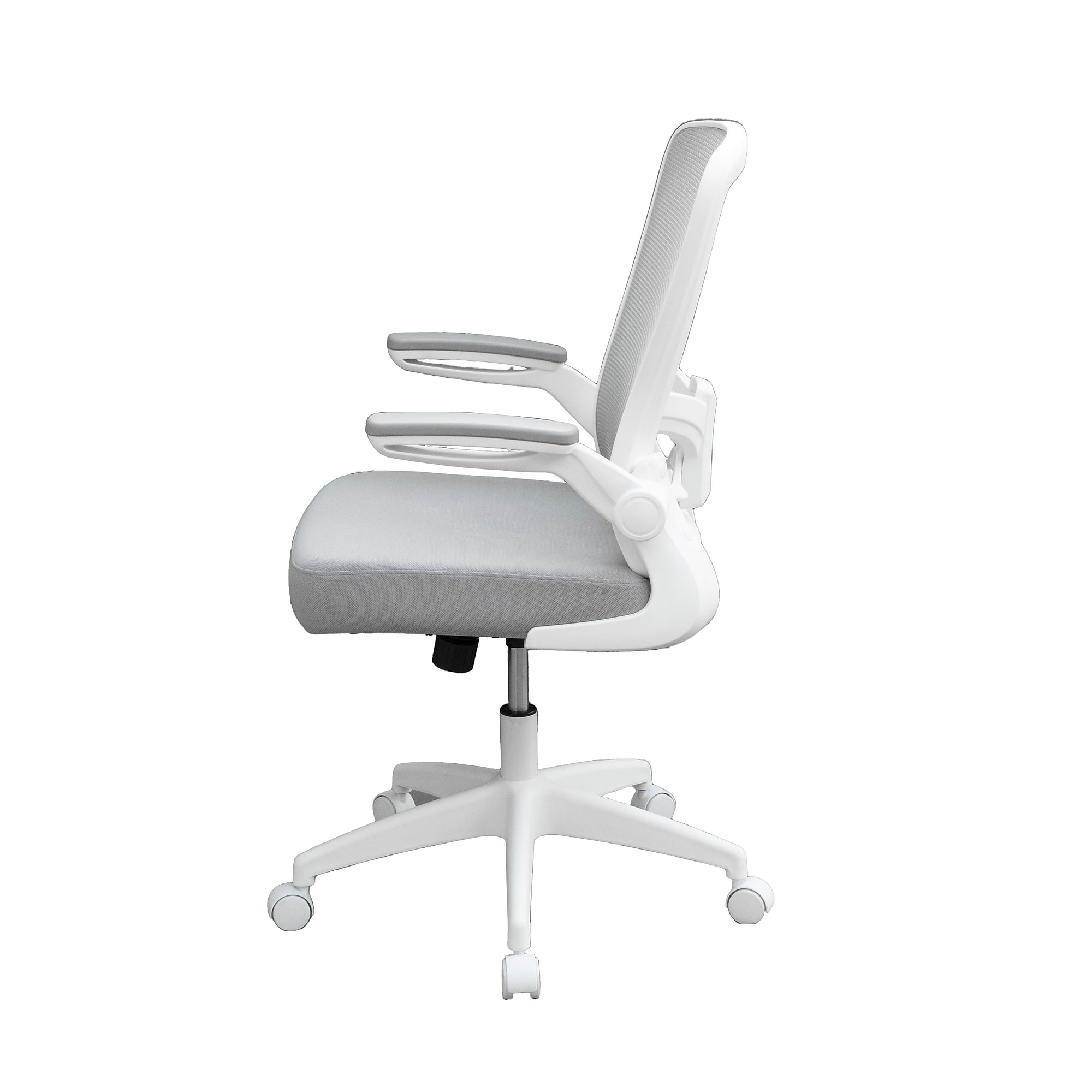 Boss Flip Arm Ergonomic Mesh/Fabric Swivel Task Chair, Gray/White (B6366WT-GY) Sansujyuku sansujyuku.com