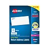 Avery Easy Peel Laser Return Address Labels, 2/3" x 1-3/4", Glossy White, 6,000 Labels/Pack (5155)~#|#~0667465B-056F-4B36-BAAE6E7CFE6B2678_sc7