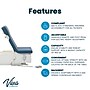Viva Comfort Pointe Power Adjustable Exam Table with Stirrups, 450 lbs. Capacity, Blue (ADI‎996-10-BLU-MK)~#|#~0668ECAF-3C84-4F4D-ABA4405E5F700BBA_sc7