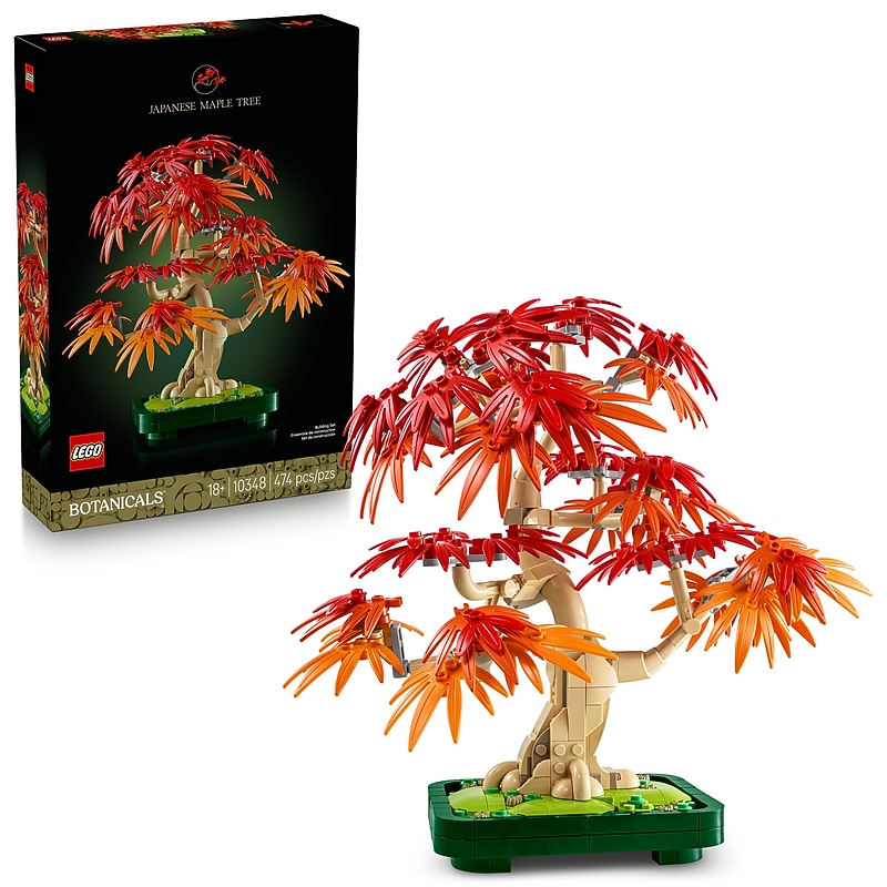 LEGO Japanese Red Maple Bonsai Tree, 474 Pieces (10348) image 1