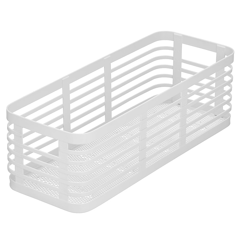 mDesign Steel Organizer, Matte White (25937) image 1