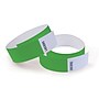 Cosco Polypropylene Crowd Control Security Wristbands, Green, 100 Wristbands/Pack (098529)~#|#~066EFF68-DF11-476B-8F3D677169714A4C_sc7