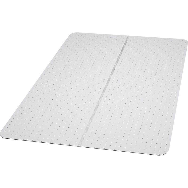 Staples Carpet Chair Mat, 36" x 48", Designed for Low-Pile Carpet, Clear Vinyl (120031) image 1