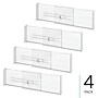 iDESIGN Expandable 4-Piece Plastic Drawer Dividers, Clear (29072M4)~#|#~06724B6E-FEE5-492F-AA78AE25457A7FB9_sc7