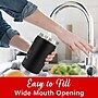 Brentwood Geojug Stainless Steel Double Walled Sports Water Jug, 40 oz., Black (G-1200BK)~#|#~0673BB55-EA2C-40C3-98CAFBF3C862E71C_sc7