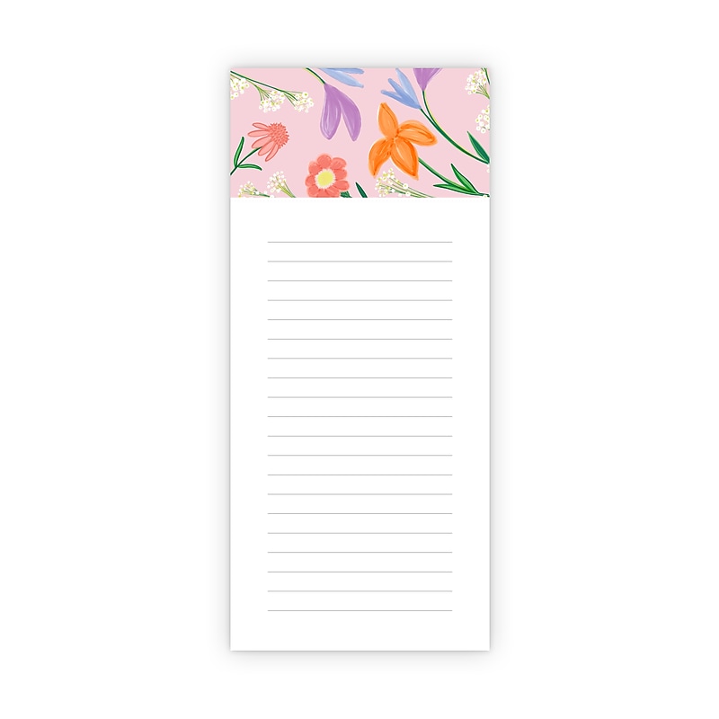 Lake + Loft Classic Memo Pad, 4" x 9", College Ruled, Peony, 100 Sheets/Pad  (SWNP-001) image 1