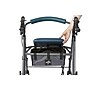 Medline Basic Steel Folding Rollator, Universal, Teal (MDS86850ESAB) ~#|#~0678BC0C-3D3C-4BEE-A3F8B528402A06AD_sc7