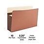 Staples Heavy-Duty Reinforced File Pocket, 5.25" Expansion, Legal Size, Brown, 10/Box (ST704401)~#|#~067B1F9A-2D12-4CBF-9410CE0C3BC03D1F_sc7