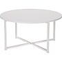 Household Essentials Jamestown 31.5"Dia. Laminate Round Coffee Table, Scandinavian White/White (8203-1)~#|#~068C71E8-27EC-471A-9C5F5DBB51CDCCAB_sc7