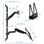 Mount-It! Adjustable Monitor Wall Mount Workstation, Up to 32", Black (MI-7991)~#|#~0691F18E-E0D4-4735-B335B16D8763D25A_sc7