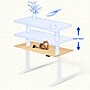 FlexiSpot E7COMMERCIAL 60''W Electric Height Adjustable Standing Desk, Bamboo/White (E7WCOM6030-LBZB)~#|#~069611FE-958B-4204-BEE1F1C4EA6B027E_sc7