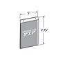 Azar Displays Wall Hanging Sign Holder, 5" x 7", Vertical, Wall Mounted, Clear, Acrylic, 10/Pack (162722)~#|#~069B7B47-CFB0-49F0-953F482E37F223A8_sc7