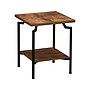 Household Essentials Crown 18.5"W x 18.5"D Laminate Side Table, Hickory/Black (8247-1)~#|#~069E321D-5756-4E23-92E086B4484F8377_sc7