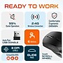 Delton E450 Wireless Ergonomic Mechanical Keyboard, Vertical Mouse & Noise-Cancelling Computer Headset, Black (DKME450PKT2)~#|#~06A2CF44-DEF2-43D4-8A904B75D4E5C7EF_sc7