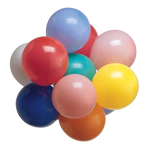 Creative Converting Party Balloons, Assorted Colors, 100/Pack