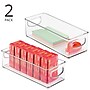 iDESIGN Small Stackable Plastic Storage Bin, Clear, 2/Pack (28317M2)~#|#~06AB237E-5BEF-4FD5-AF2163E3315D65E2_sc7