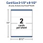Avery Integrated Cards, 2.5" x 8.5", Glossy White, 20/Pack (95329)~#|#~06AD5ED2-E78E-456E-AD9C57647CEDE653_sc7