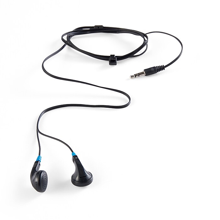 Verbatim Stereo Earphones Headphones, Black (99711) | Staples