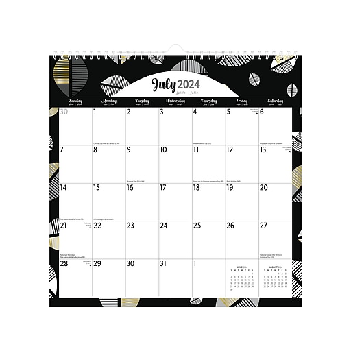 20242025 Plato Pen & Ink 12" x 12" Academic & Calendar Monthly Desk or
