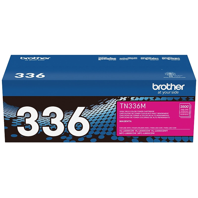 Brother TN-336 Magenta High Yield Toner Cartridge   (TN336M) image 1