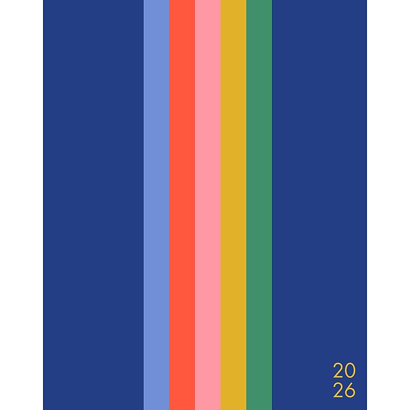 2026 Willow Creek Bold Stripe 7.5" x  Monthly Planner, Paperboard Cover (58510) image 1