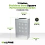 Alpine Industries Stainless Steel Trash Can, 13 Gallon, Silver (ALP438-13-SS)~#|#~06BF17DC-BDA0-40C4-B8A8896FA20DC2A5_sc7