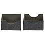 Household Essentials Drawer Organizers, Graphite Linen, 2/Pack (7572-1)~#|#~06BFA1D4-F552-4CC1-98CD5240DAC9BE44_sc7