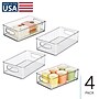 iDESIGN Small Stackable Plastic Storage Bin, Clear (29408M4)~#|#~06C46258-8C58-44E7-9C29DE62AE542757_sc7