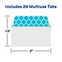 Avery UltraTabs Repositionable Multiuse Tabs, 2" x 1.5", Assorted Designs, 24/Pack (74774)~#|#~06C641D8-1F2F-4A1F-9EECB6A67D00361B_sc7