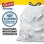 Glad ForceFlex 13 Gallons Drawstring Kitchen Trash Bags, Fresh Clean with Febreze Freshness, Gray, 110 Bags/Box (78554)~#|#~06C71B3C-8210-439E-8B81EFC3918FD39D_sc7