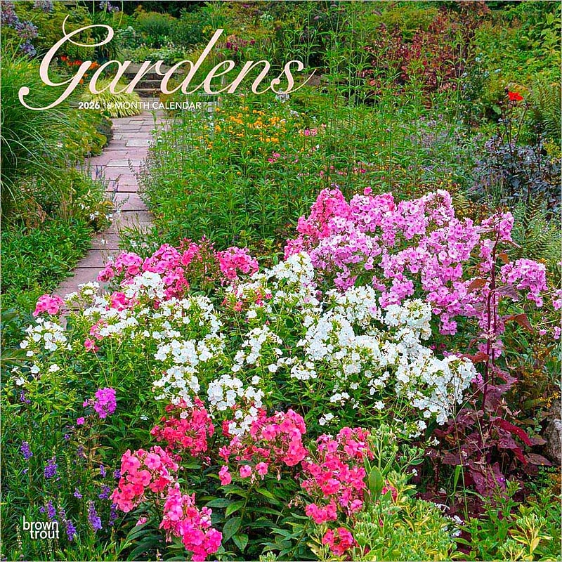 2026 BrownTrout Gardens 12" x 12" Monthly Wall Calendar (9798330703326) image 1
